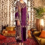 Palatinate Purple Tulipa Party Wear Dress