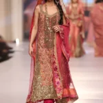 Pink and Peach Embroidered Lehenga Choli Set