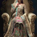 Sand Net Shirt with Self Jamawar Sharara and Dupatta Ensemble