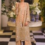 Tan Radiance Embellished Jacket Set