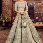Pistachio Glow Fully Embellished Ensemble