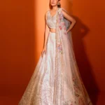 Ivory Mirror Bloom Lehenga Set