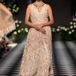 Desert Sand Anarkali Sharara Bridal Ensemble