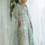 Aafreen Blue Bridal Angrakha Ensemble