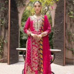 Radiant Fuchsia Embroidered Festive Set