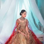 Opulent Gold and Crimson Bridal Masterpiece