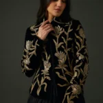 Black Velvet Embroidered Jacket