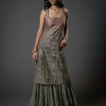 Chanderi Silk Ombre Sharara Set