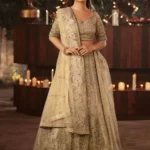 Golden Embellished Bridal Lehenga Set