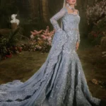 Mahe Ice Blue Moonlit Mermaid Bridal Set