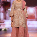 Candy Pink Embellished Chiffon Sharara Ensemble