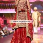 Cornell Red Embellished Sharara Ensemble