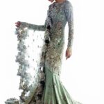 Olivine Floral Embellished Bridal Sharara Set