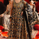 Cotton Net Embellished Shirt and Shawl Ensemble