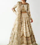 Mehar Naz – Off White Tilla Karandi Lehnga Choli