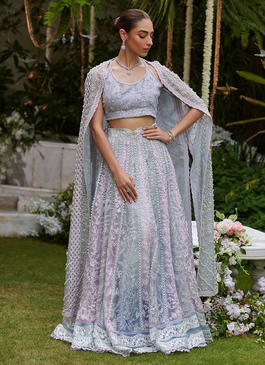 Pastel Aura Bridal Ensemble - Image 4