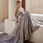 Silver Veil Bridal Gown