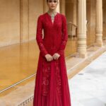 Radiant Crimson Wedding Ensemble