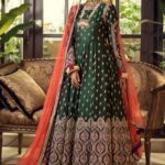 Handcrafted Designer Maxi Ensemble in Luxe Fabric