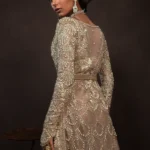 Ethereal Silver Lehenga Gown