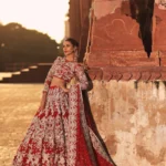 Red & Silver Bridal Lehenga – Elegance Redefined