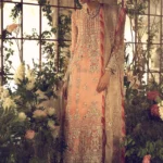 Royal Apricot & Seafoam Hand-Embellished Shalwar Kameez