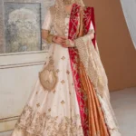 Regal Ivory & Gold Bridal Couture Ensemble