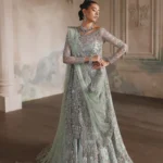 Mint Majesty Brocade Lehnga Ensemble