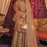 Pink & Gold Pakistani Bridal Lehenga Set