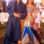 Royal Blue & Gold Bridal Lehenga – Luxurious Katan Silk Craftsmanship with Hand-Embellished