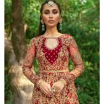 Royal Red Pakistani Bridal Kameez Lehenga Set