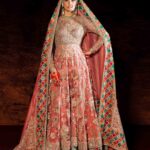 Regal Rose Gold Hand-Embroidered Peshwas Set