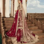 Majestic Red Bridal Lehenga Kameez for Timeless Elegance