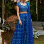 Sapphire Floral Radiance Lehenga Set