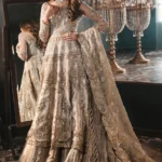 Opulent Grey Bridal Ensemble