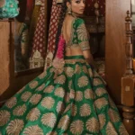 Classic Printed Silk Hand-Embellished Lehenga Ensemble
