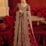 Crimson Elegance Bridal Ensemble