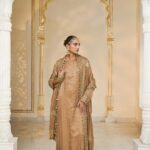 Golden Bronze Mirrorwork Ensemble