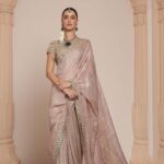 Blush Radiance Half & Half Saree Set
