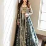 Teal Embellished Jacket and Lehnga Ensemble