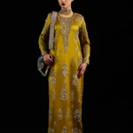 Mustard Hand-Embellished Long Shirt