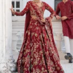 Deep Red Shikargah Dream Lehenga Set
