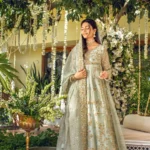 Zehnaseeb Pastel Mint Kalidaar Bridal Ensemble