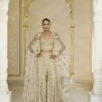 Golden Elegance Corset & Sharara Set