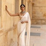 Vanilla Elegance Sari Ensemble