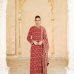 Scarlet Bandhani Bridal Harmony