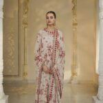 Radiant Red Bloom Anarkali Ensemble
