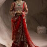 Crimson Elegance Wedding Ensemble