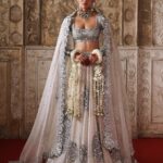 Mirror Embellished Ivory Lehenga Ensemble
