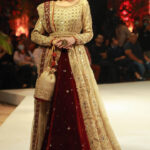 Regal Gold and Maroon Bridal Ensemble